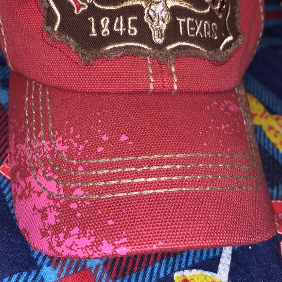 Texas Distressed paint splattered design hat - Picture 2 of 5